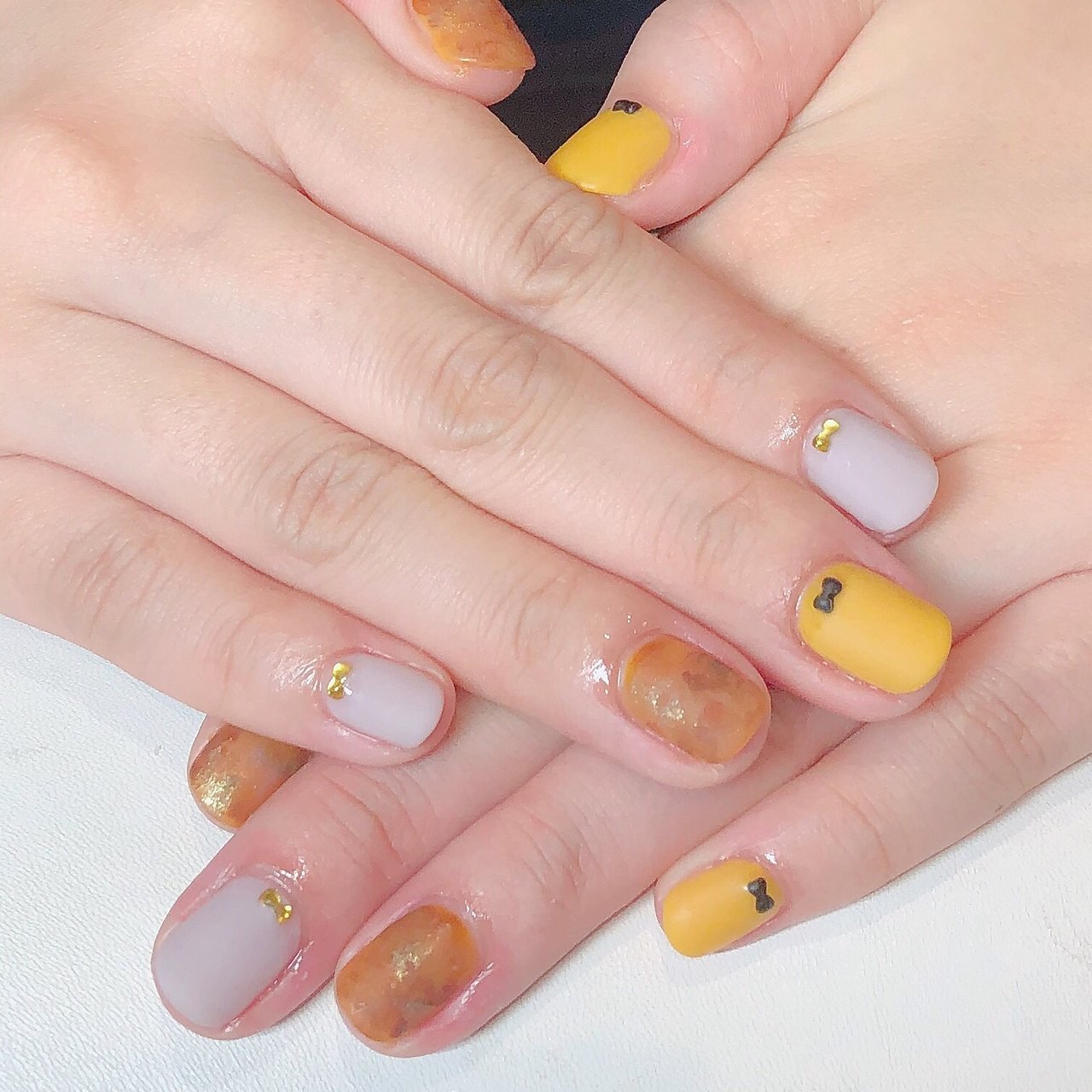 ハンド シンプル ワンカラー ハート べっ甲 Drop Nailのネイルデザイン No ネイルブック