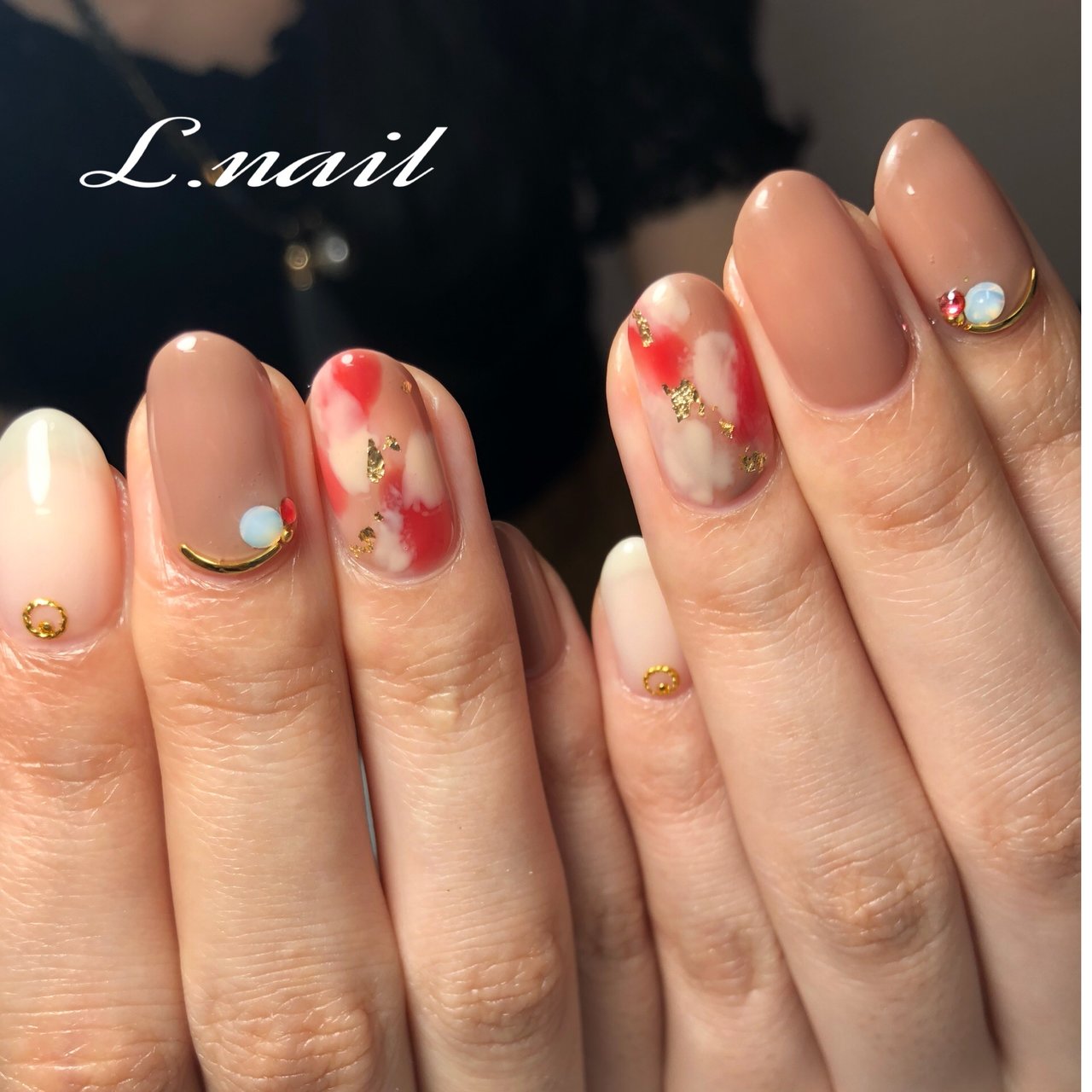 秋 オフィス デート 女子会 ハンド Lnail18のネイルデザイン No ネイルブック