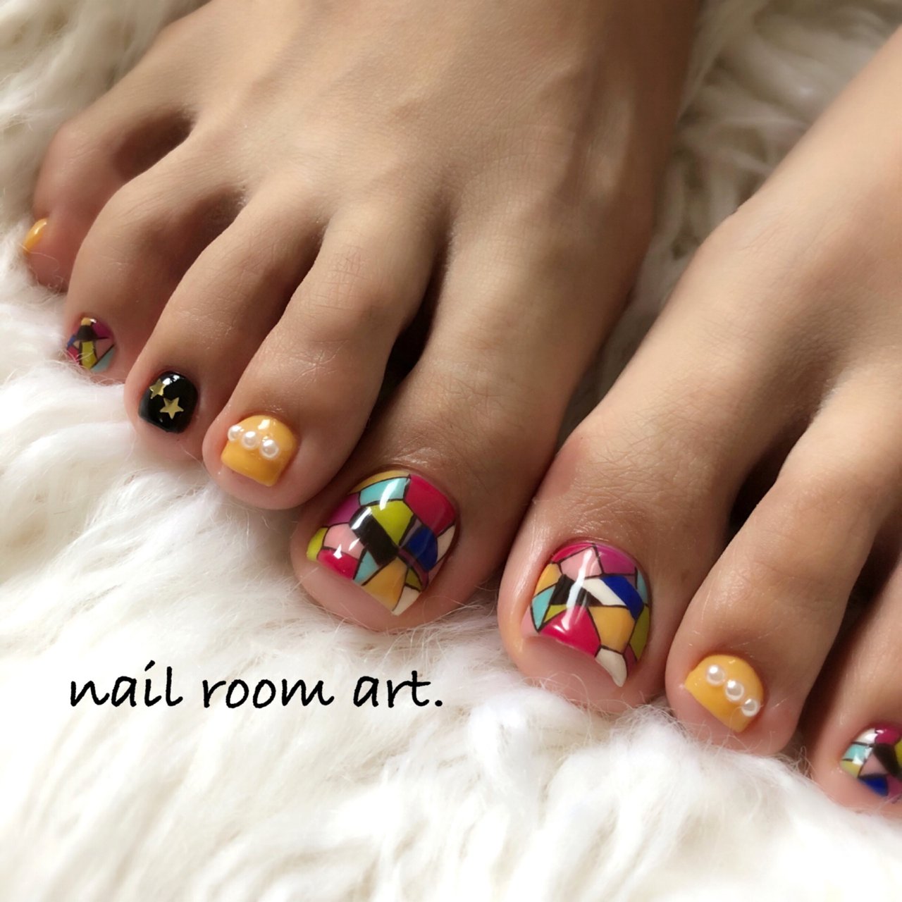 オールシーズン 旅行 浴衣 パーティー パール Nail Room Art のネイルデザイン No ネイルブック