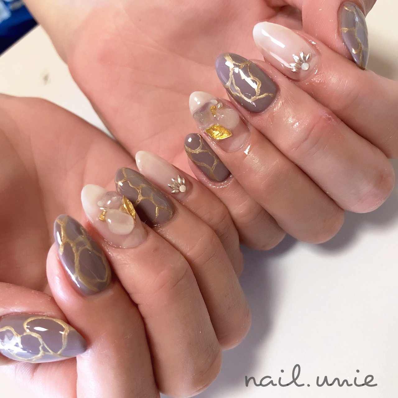 秋 パーティー デート 女子会 ハンド Nail Unieのネイルデザイン No ネイルブック