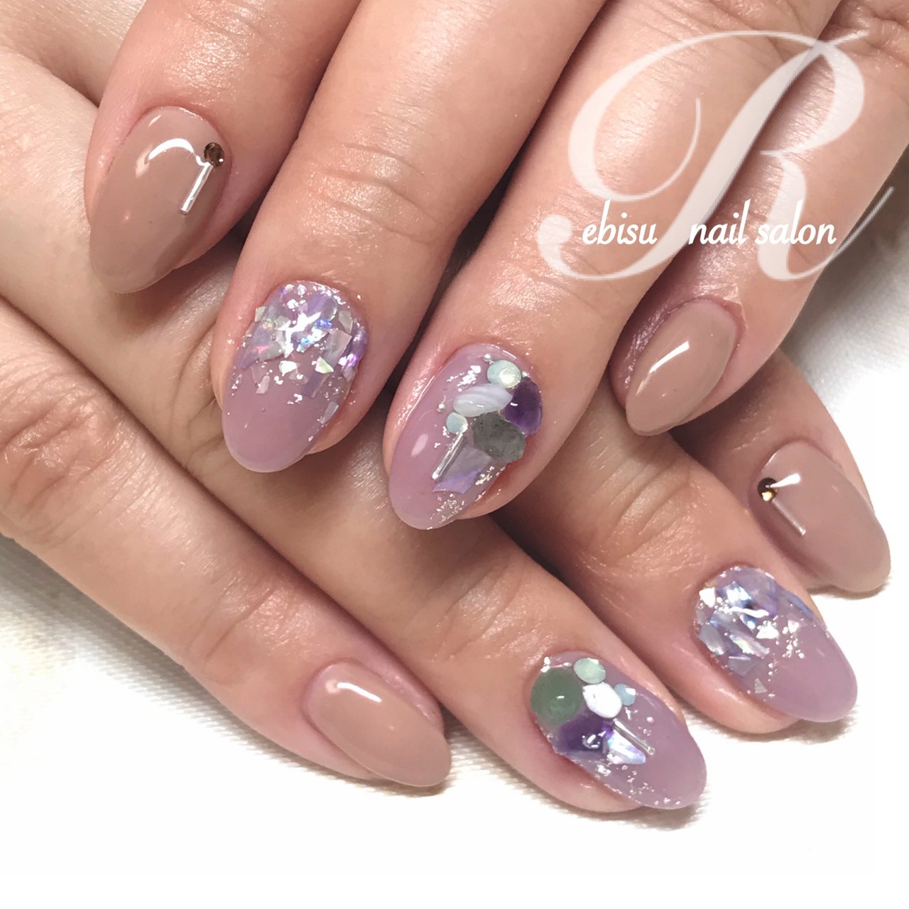 オールシーズン オフィス デート 女子会 ハンド Ebisu Nailsalon Rのネイルデザイン No ネイルブック