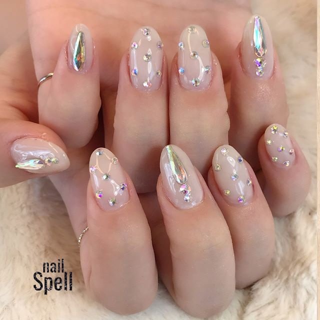 オールシーズン パーティー デート 女子会 ハンド Nailspell Azusaのネイルデザイン No 3501900 ネイルブック