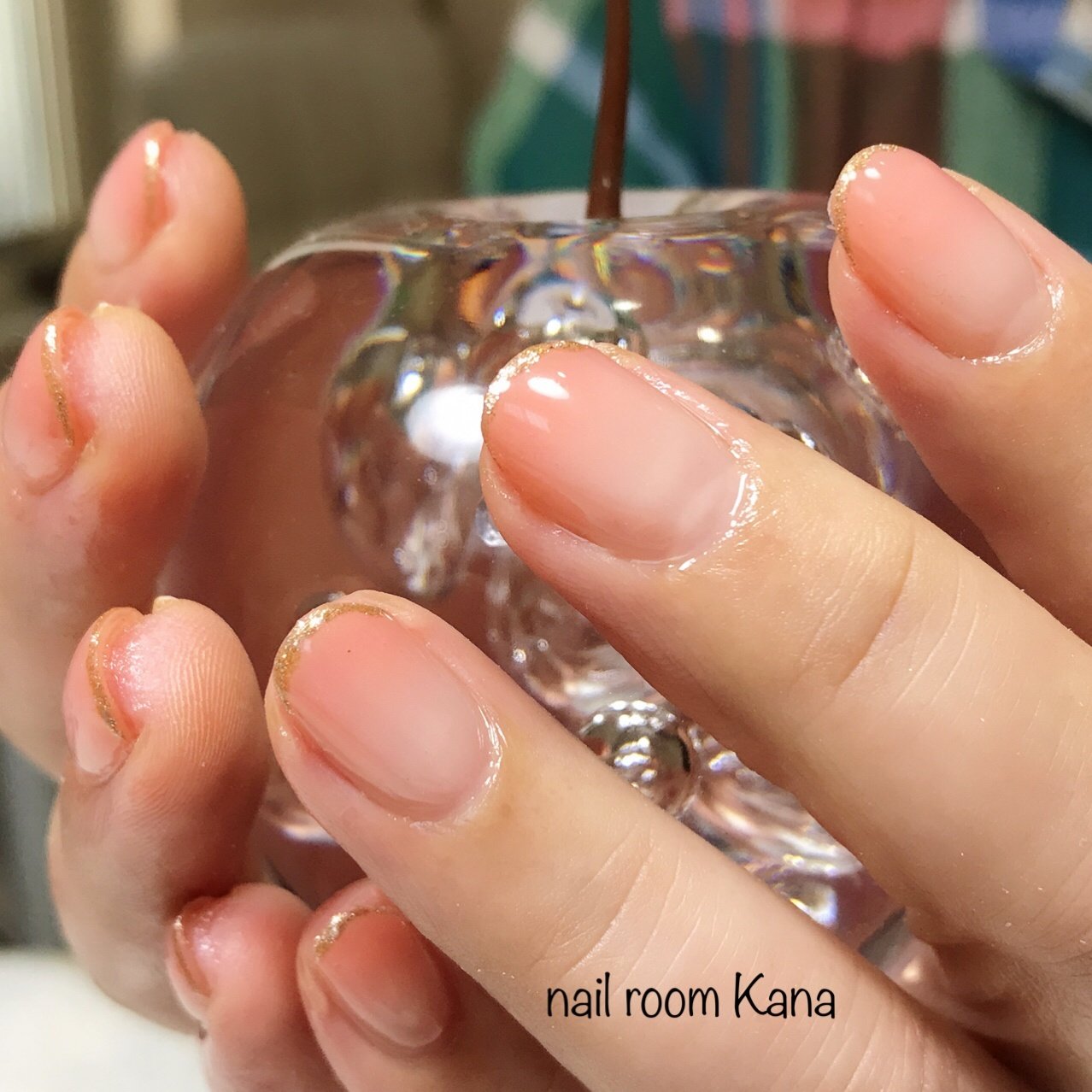 オールシーズン オフィス グラデーション ベージュ オレンジ Nail Room Kanaのネイルデザイン No ネイルブック