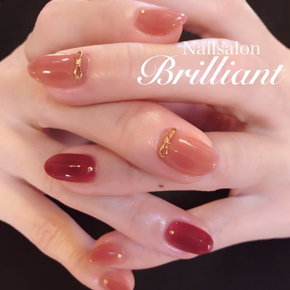 秋 オールシーズン オフィス デート ハンド Nailsalonbrilliantのネイルデザイン No ネイルブック