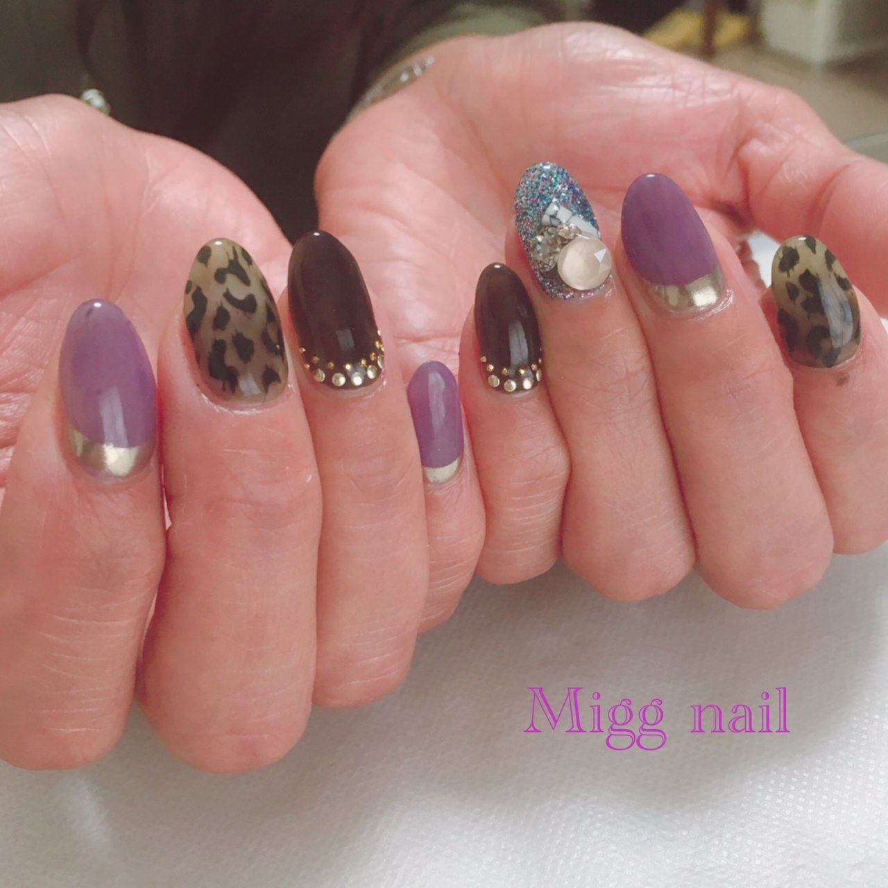 秋 冬 パーティー ハンド シースルー Migg Nailのネイルデザイン No 3512350 ネイルブック