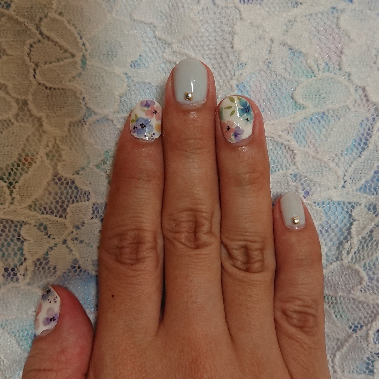 夏 海 リゾート 浴衣 ハンド Mito Ssのネイルデザイン No ネイルブック