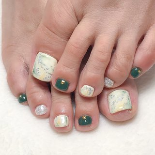 #ooaknailstudio #オークネイルスタジオ #nail #nailart #ネイルアート #nailsalon #ネイルサロン #nails #instanails #gel #gelnail #ジェルネイル #nailart #instagood #naildesign #nailstagram #美甲 #네일아트 #関市 #関市ネイル #岐阜ネイル #美濃ネイル #美濃加茂ネイル #可児ネイル #芥見ネイル #各務原ネイル #フットネイル #ニュアンスネイル #グリーン #秋仕様 #夏 #秋 #フット #ニュアンス #ショート #ホワイト #イエロー #グリーン #ジェルネイル #お客様 #OOAK #ネイルブック