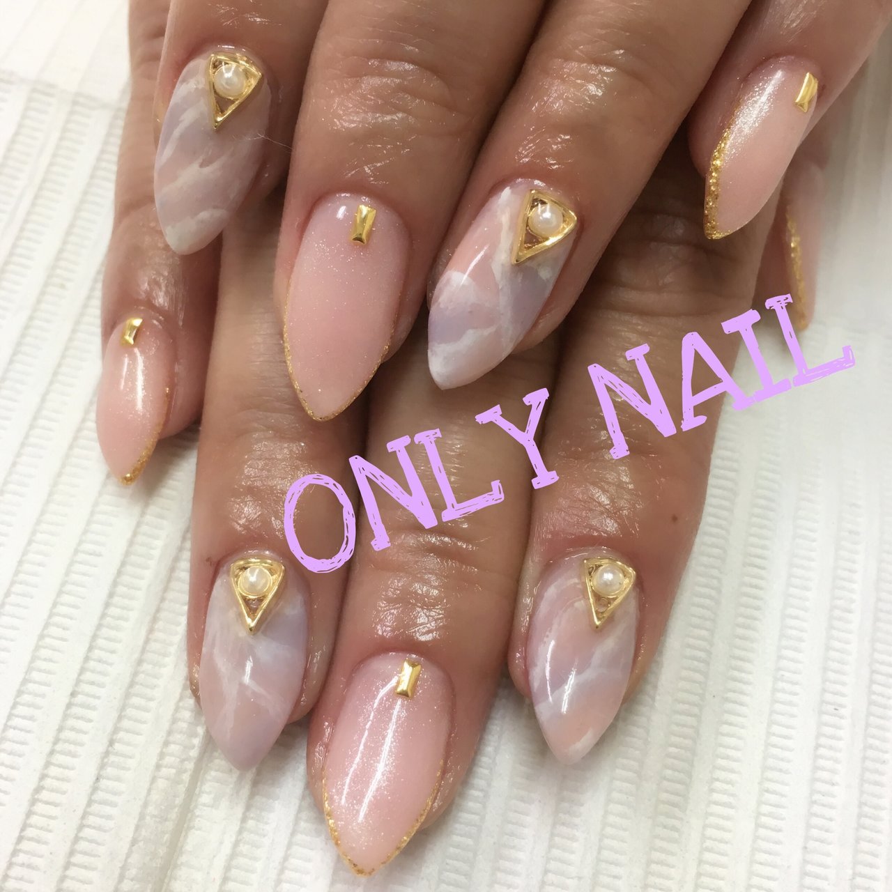 オールシーズン オフィス ブライダル ハンド シンプル Only Nail 西船橋南口徒歩6分 のネイルデザイン No ネイル ブック