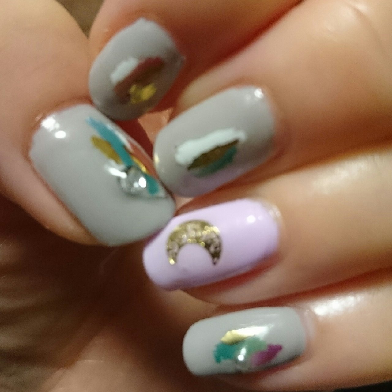 秋 スポーツ オフィス 女子会 ハンド Ackのネイルデザイン No ネイルブック