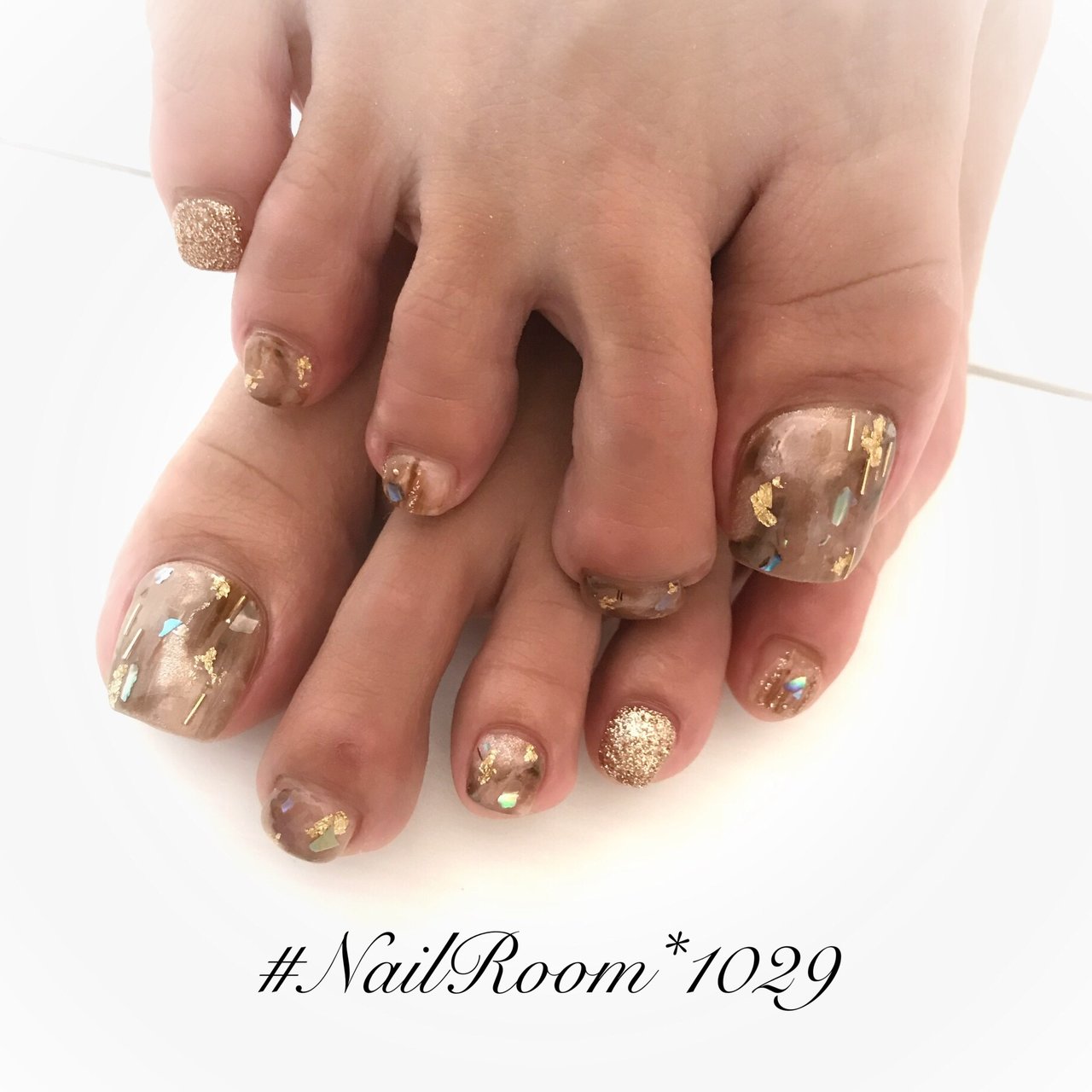 秋 冬 旅行 女子会 フット Nailroom1029のネイルデザイン No ネイルブック