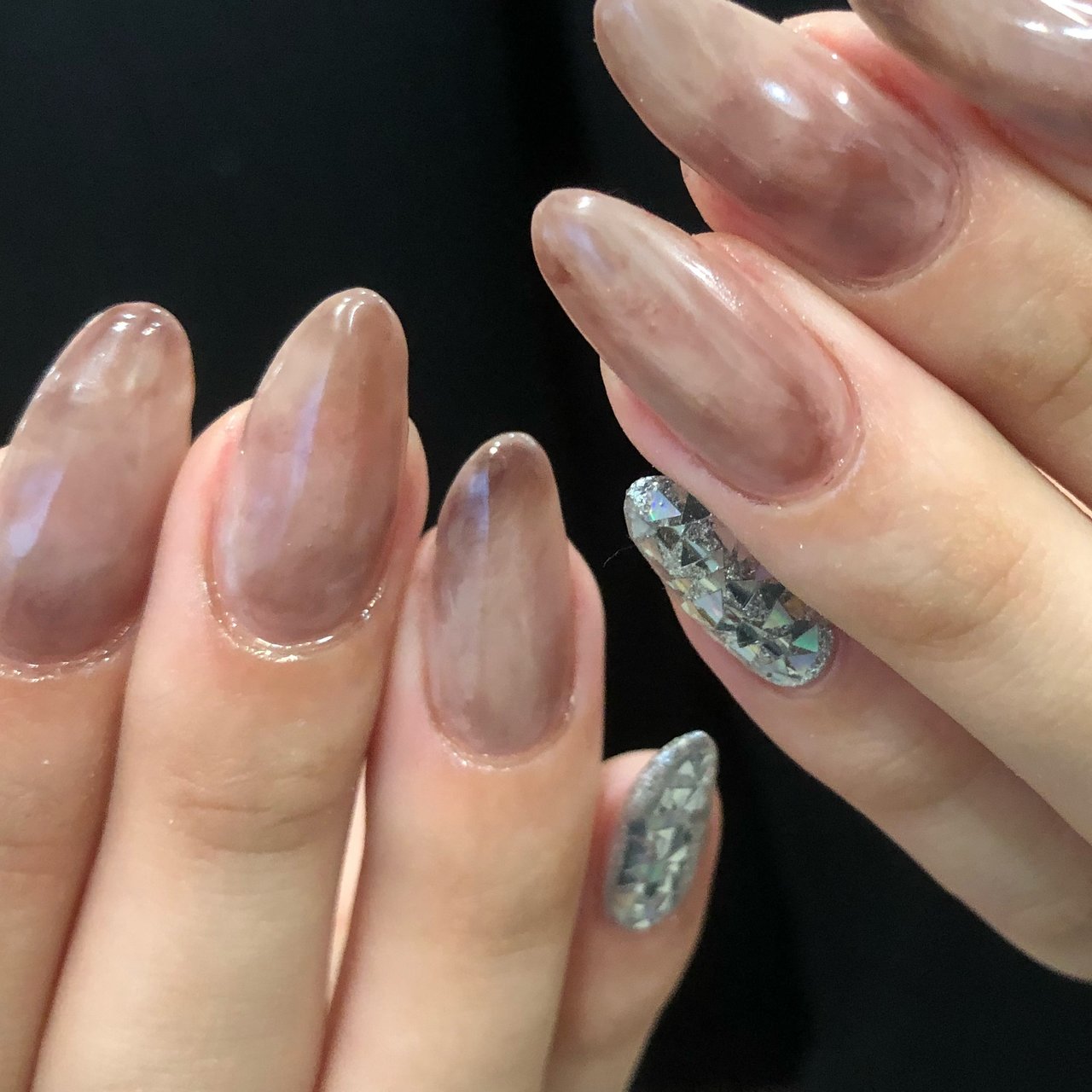 秋 ベージュ グレージュ グレー ジェル M Nailのネイルデザイン No ネイルブック