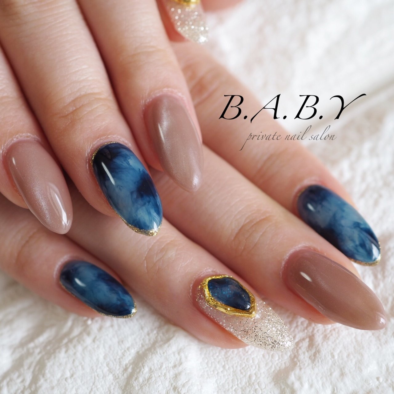 秋 冬 オールシーズン ハンド タイダイ B A B Y Nail Emiのネイルデザイン No ネイルブック