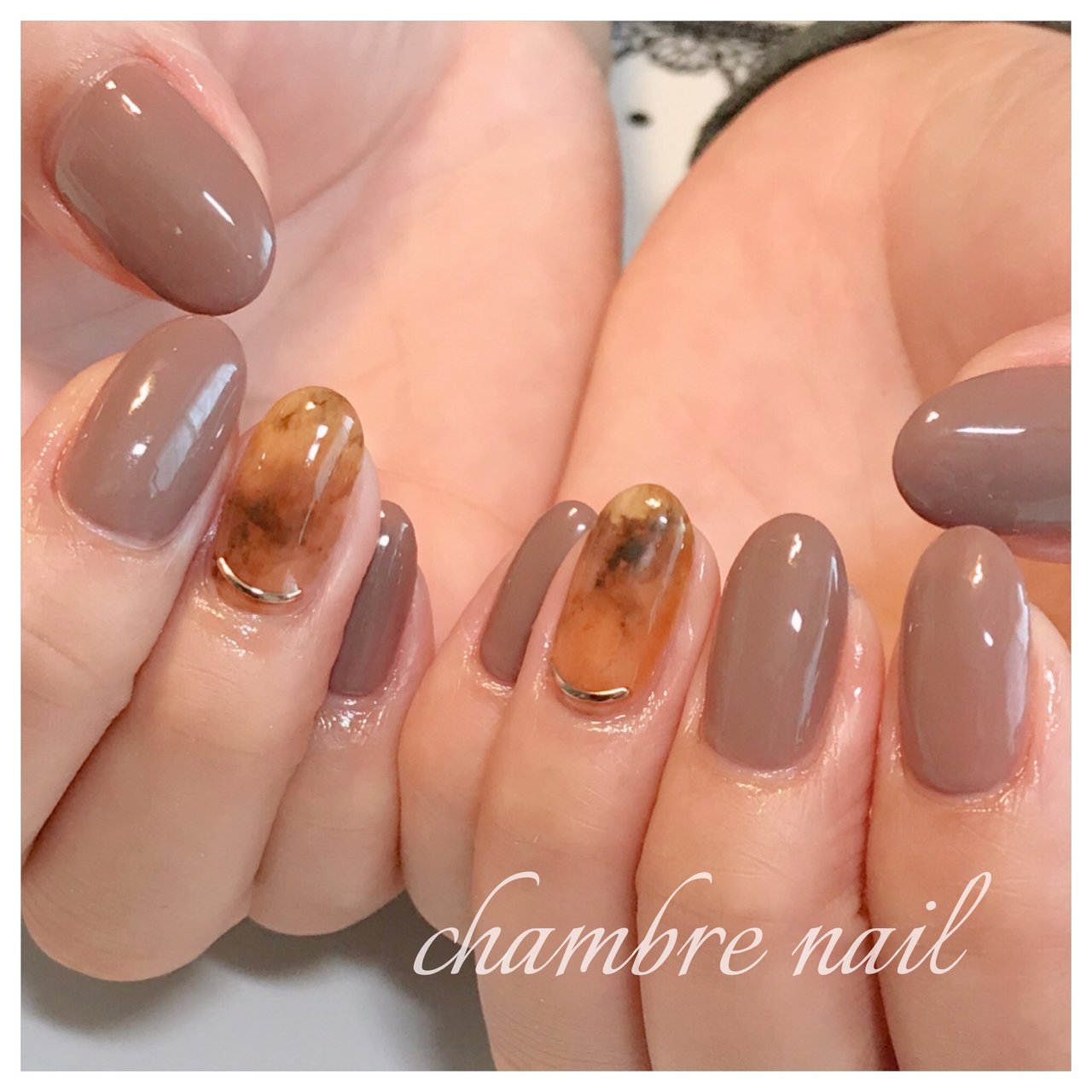 秋 オフィス デート 女子会 ハンド Chambre Nailのネイルデザイン No 3520468 ネイルブック