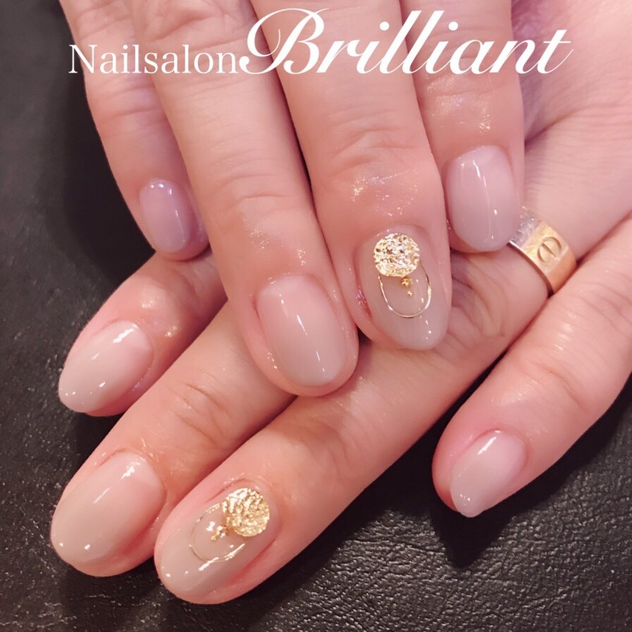 秋 オールシーズン オフィス デート ハンド Nailsalonbrilliantのネイルデザイン No ネイルブック