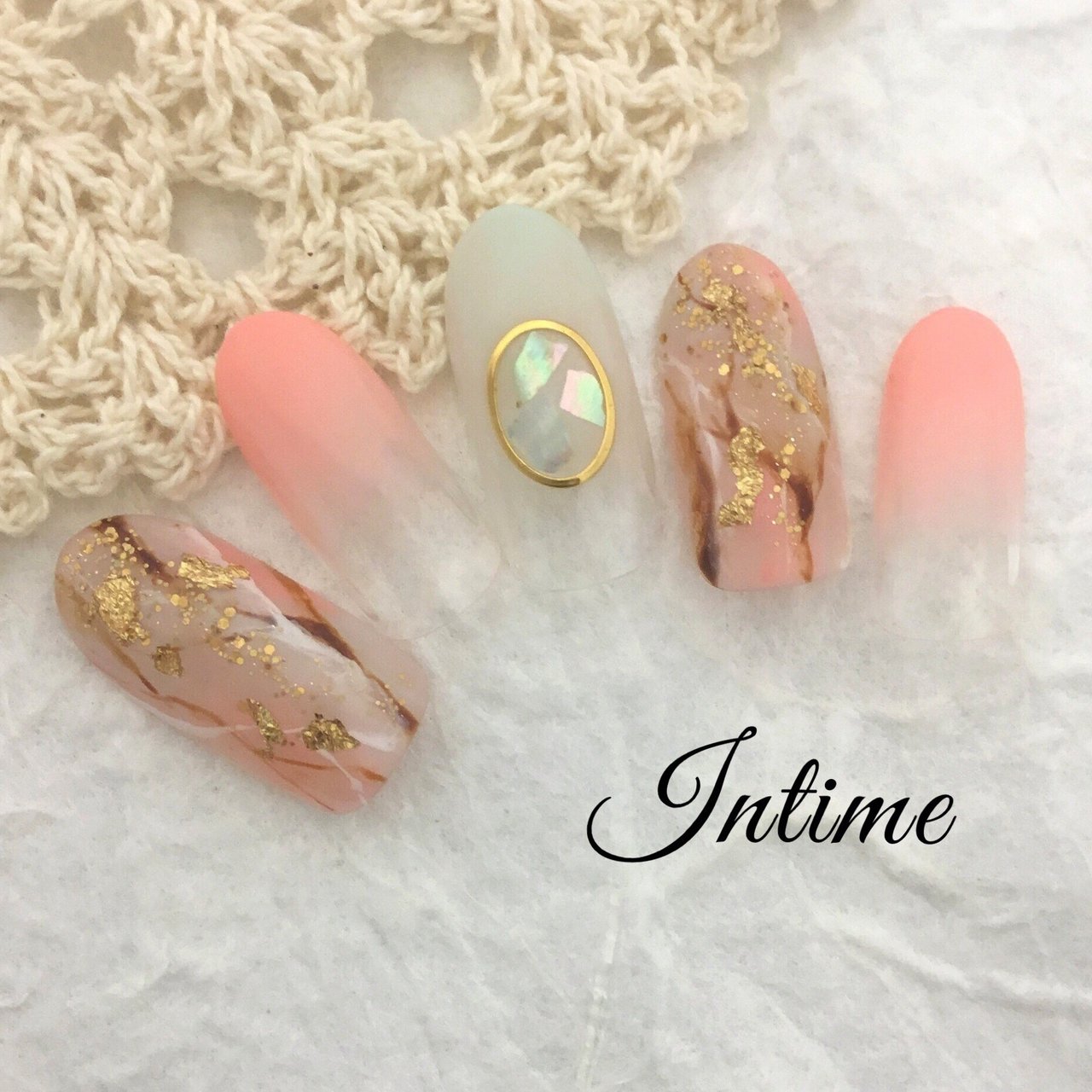 秋 冬 オフィス 女子会 ハンド Nail Intimeのネイルデザイン No ネイルブック