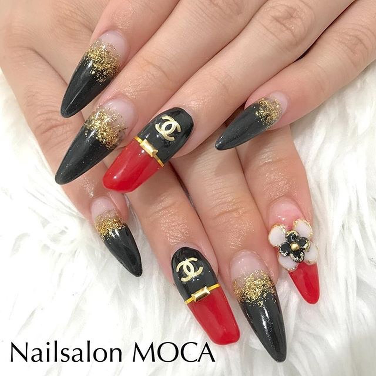 オールシーズン パーティー デート 女子会 ハンド Nail Salon Mocaのネイルデザイン No ネイルブック