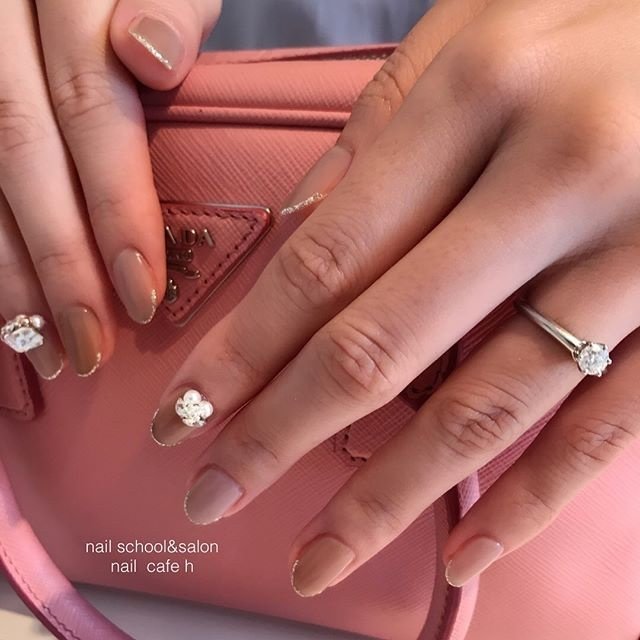 オールシーズン ブライダル パーティー デート ハンド Nail School Salon Nail Cafe Hのネイル デザイン No ネイルブック