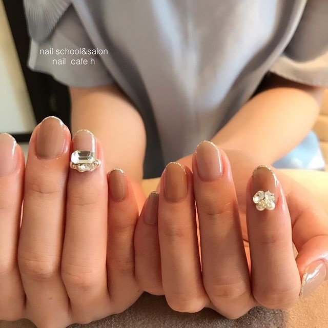 オールシーズン ブライダル パーティー デート ハンド Nail School Salon Nail Cafe Hのネイル デザイン No ネイルブック