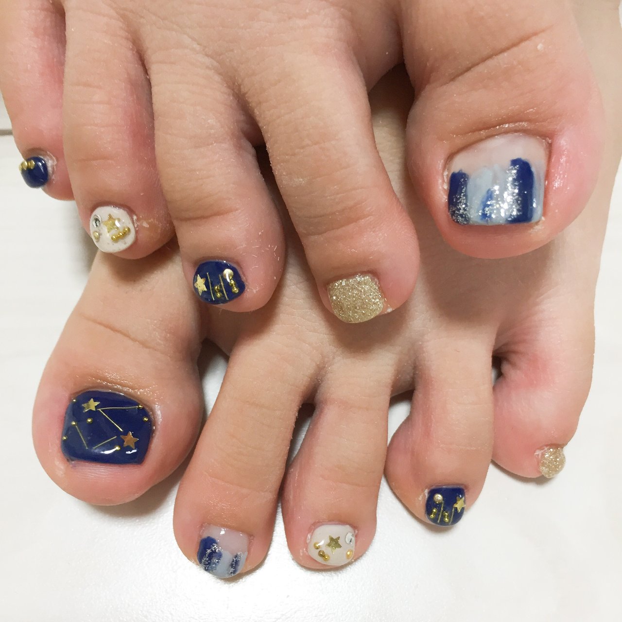 夏 秋 旅行 リゾート フット ルナのネイルデザイン No ネイルブック