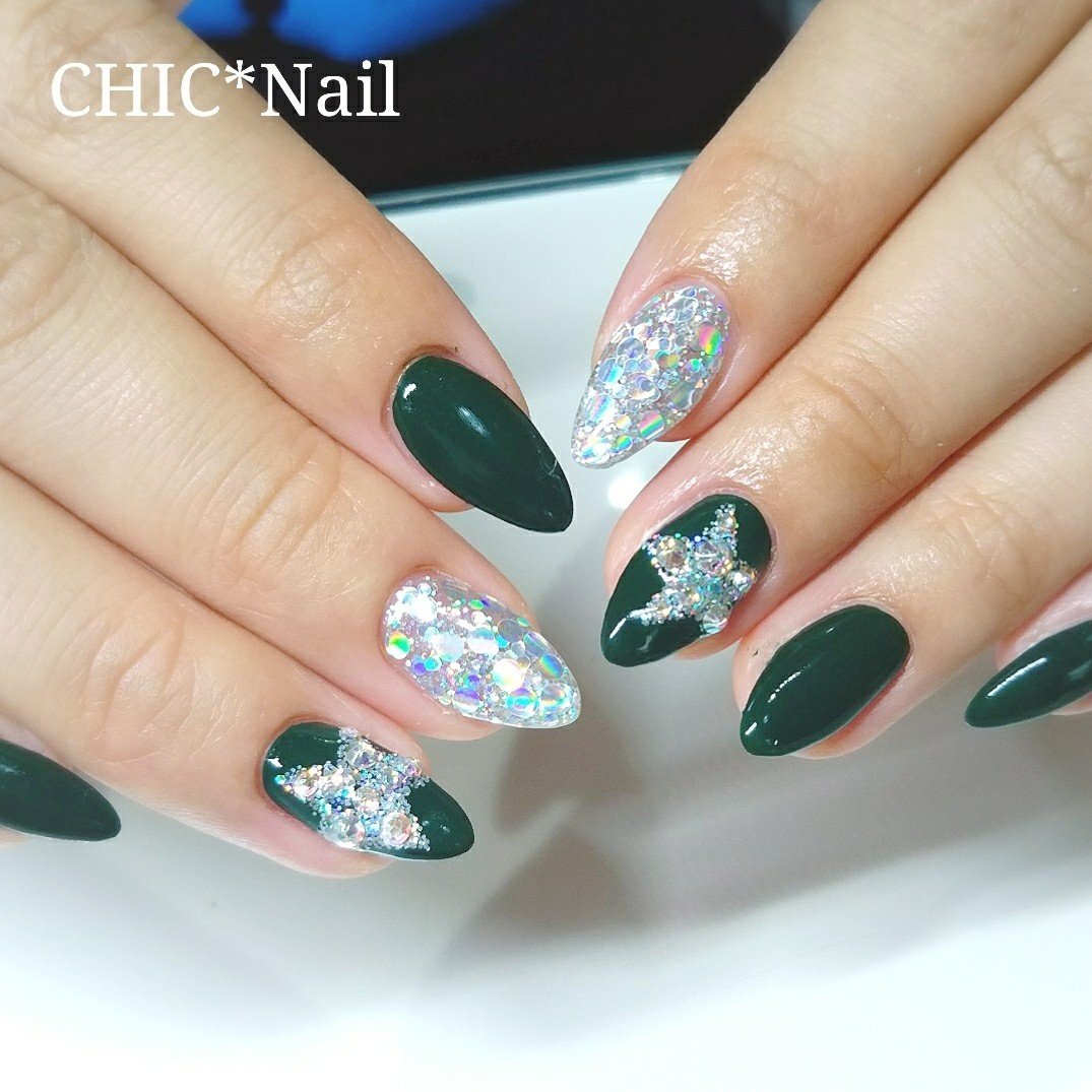 秋 冬 パーティー ハンド ワンカラー Chic Nailのネイルデザイン No ネイルブック