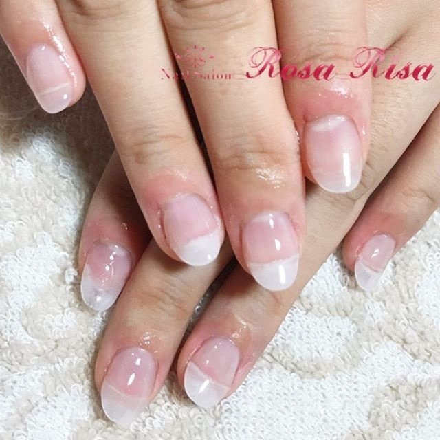 オールシーズン ハンド シンプル ミディアム クリア Nail Salon Rosa Risaのネイルデザイン No ネイルブック