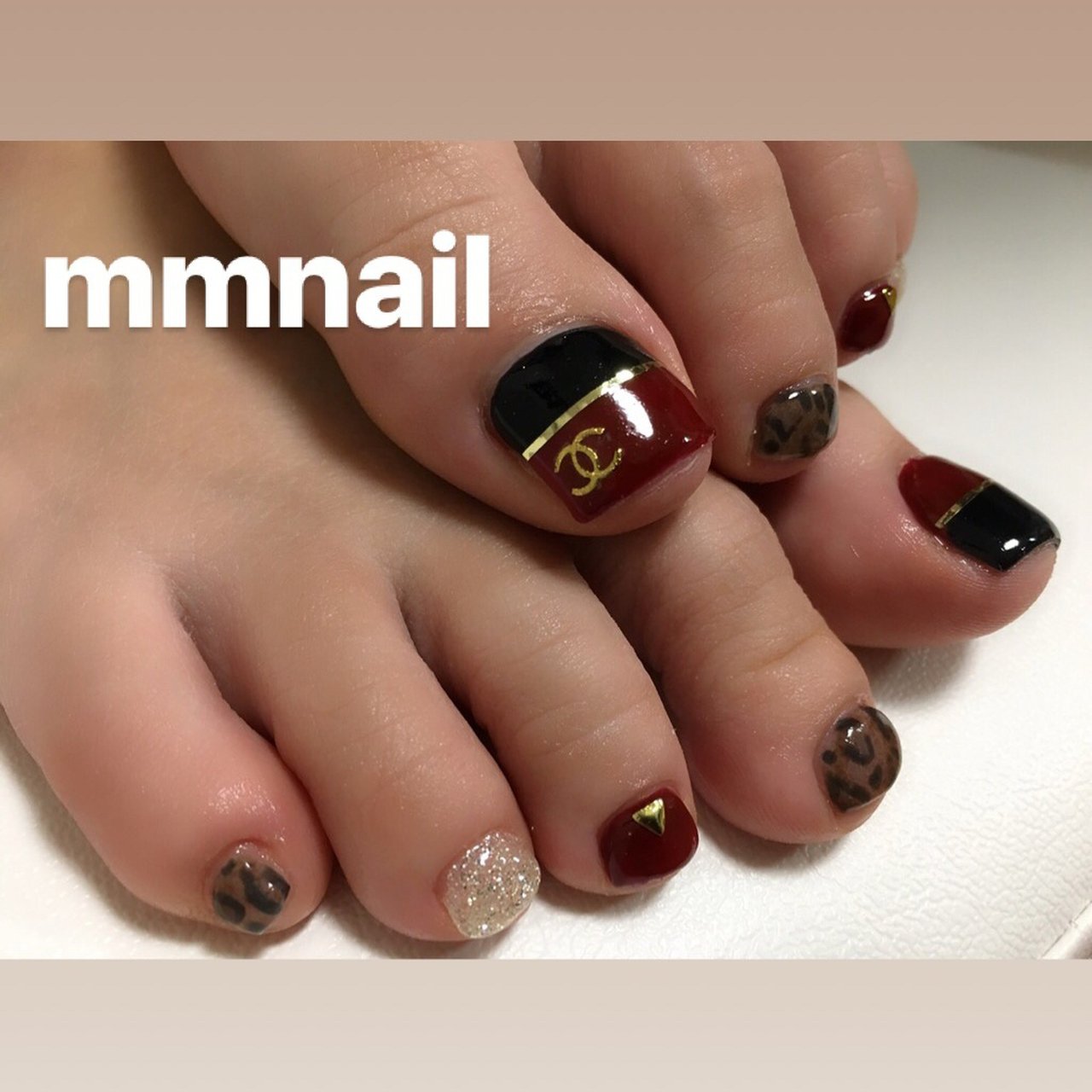 秋 フット ボルドー ジェル Mmnailのネイルデザイン No ネイルブック