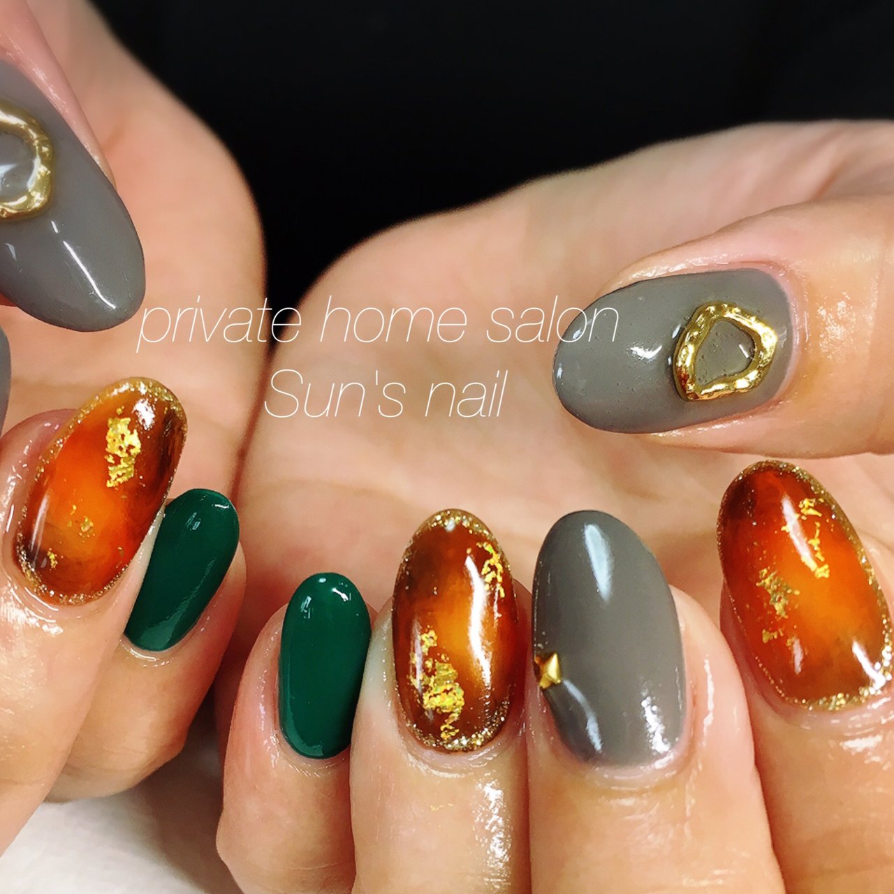 秋 冬 ハロウィン ハンド ワンカラー Sun Snailのネイルデザイン No ネイルブック