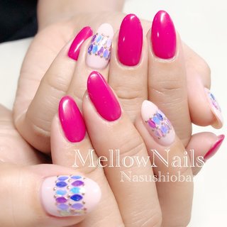 22年 新着順 ロング ホットピンクのネイルデザイン ネイルブック