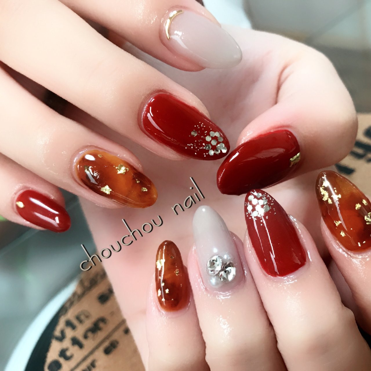 秋 冬 成人式 ハンド シンプル Nori0906のネイルデザイン No 353 ネイルブック