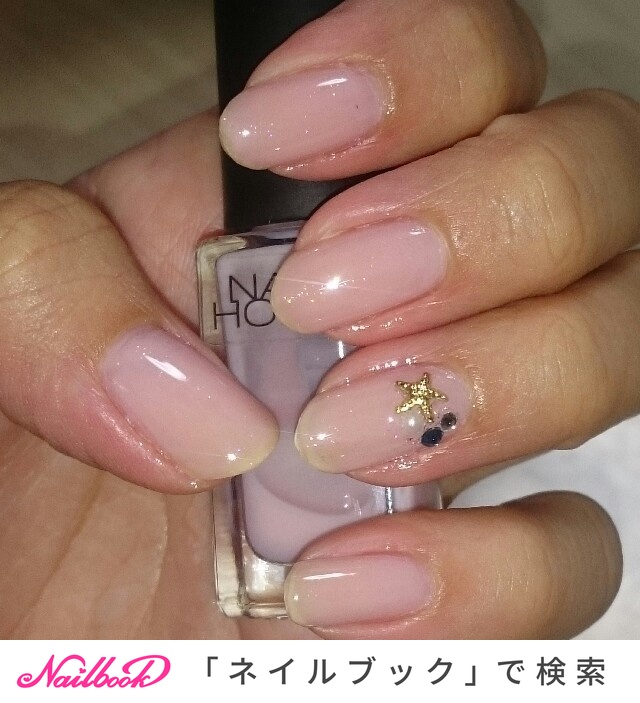 シンプル ラメ ワンカラー パール スターフィッシュ Aya0406のネイルデザイン No ネイルブック