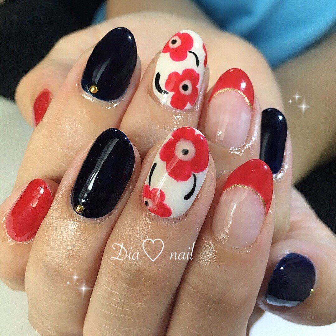 秋 オールシーズン オフィス フレンチ ワンカラー 自宅サロンdia Nailのネイルデザイン No ネイルブック