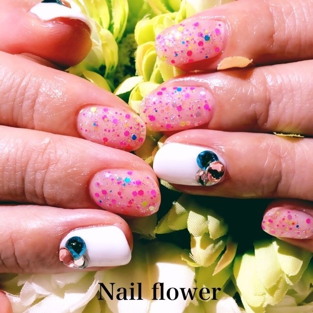 夏 梅雨 浴衣 デート ハンド Nail Flower ネイルフラワー 中野新橋 のネイルデザイン No ネイルブック