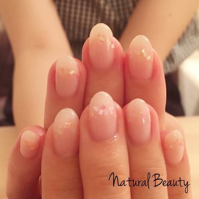 夏 オフィス デート ハンド フレンチ Naturalbeautyのネイルデザイン No 1658581 ネイルブック