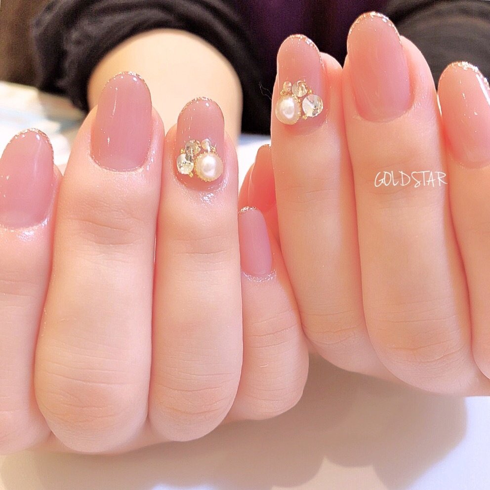 秋 冬 オフィス ブライダル ハンド Agloss Nailのネイルデザイン No ネイルブック