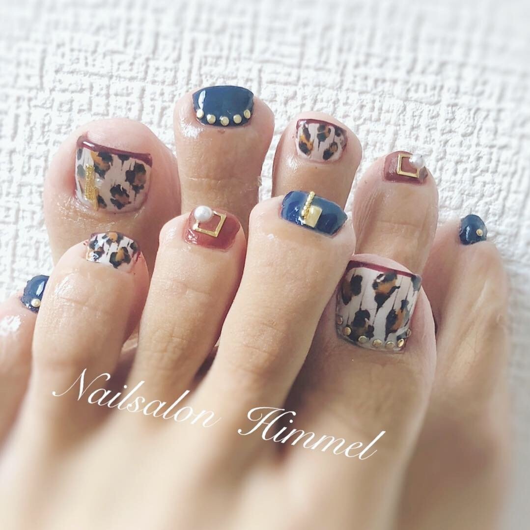 秋 冬 パーティー 女子会 フット Nail Himmelのネイルデザイン No ネイルブック