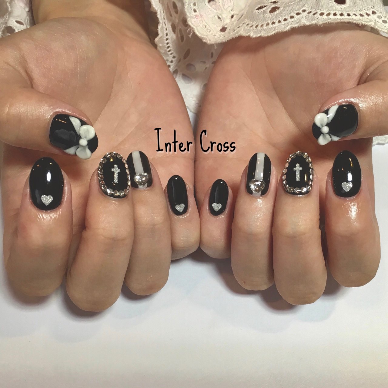 秋 冬 ライブ ハロウィン チェック Intercross Nailインタークロス池袋のネイルデザイン No ネイルブック