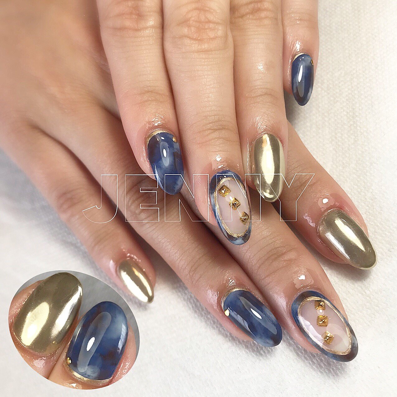 秋 冬 ハロウィン ハンド タイダイ Nailroomjennyのネイルデザイン No ネイルブック