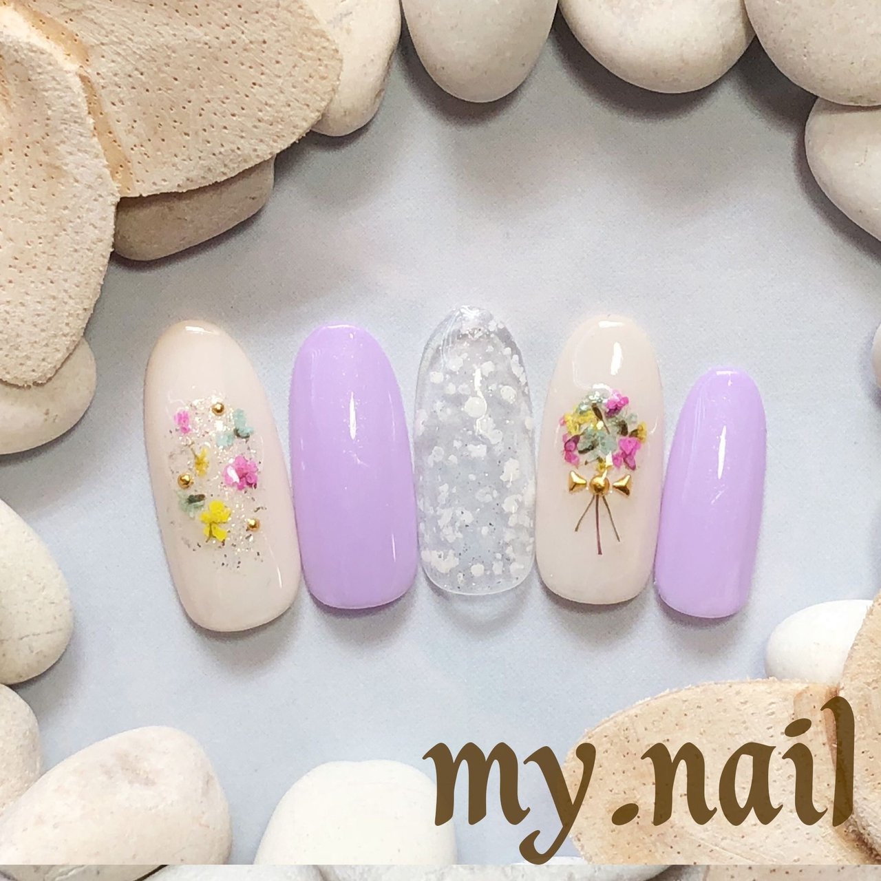 オールシーズン ブライダル デート 女子会 ハンド Mynail Tachikawaのネイルデザイン No ネイルブック