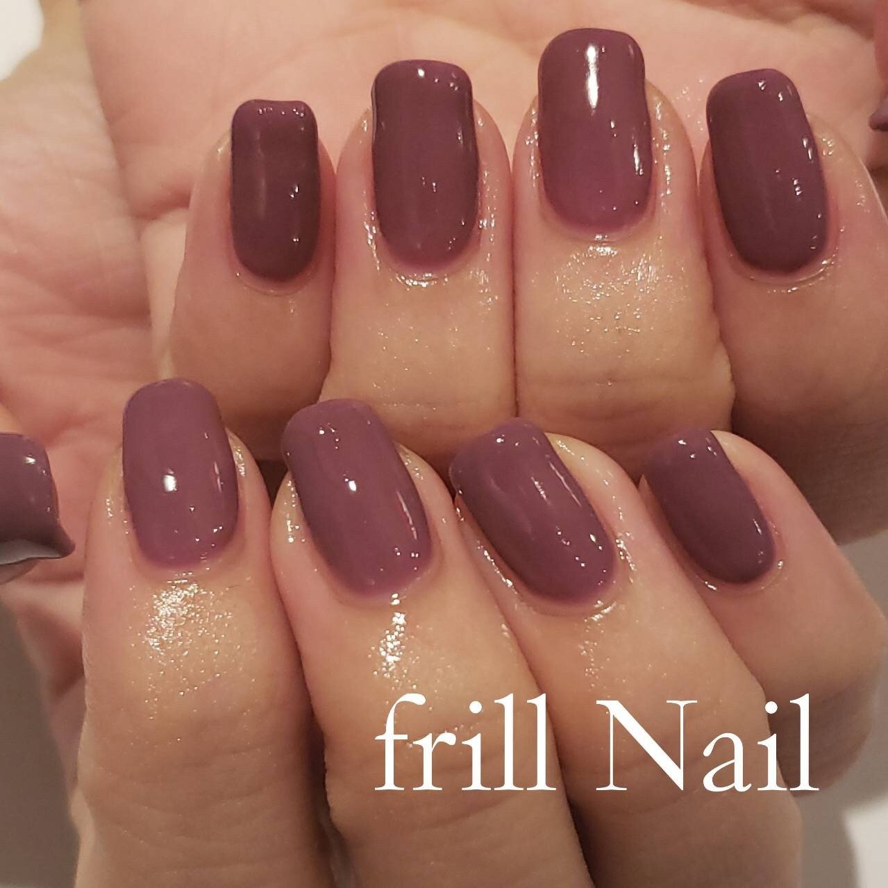 秋 冬 ハンド ワンカラー ロング Frillnailのネイルデザイン No ネイルブック