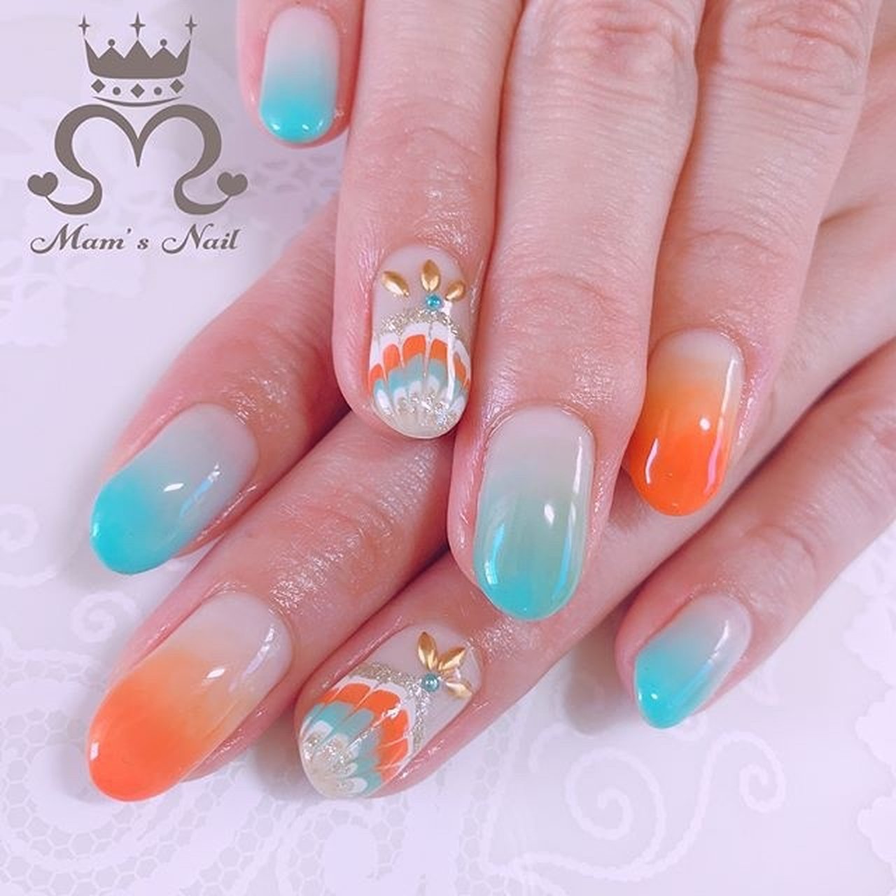 夏/秋/七夕/リゾート/ハンド - ♡mam'snail♡のネイルデザイン[No
