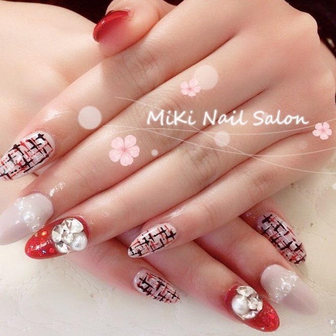 秋 冬 オフィス パーティー ハンド Miki Nailのネイルデザイン No ネイルブック