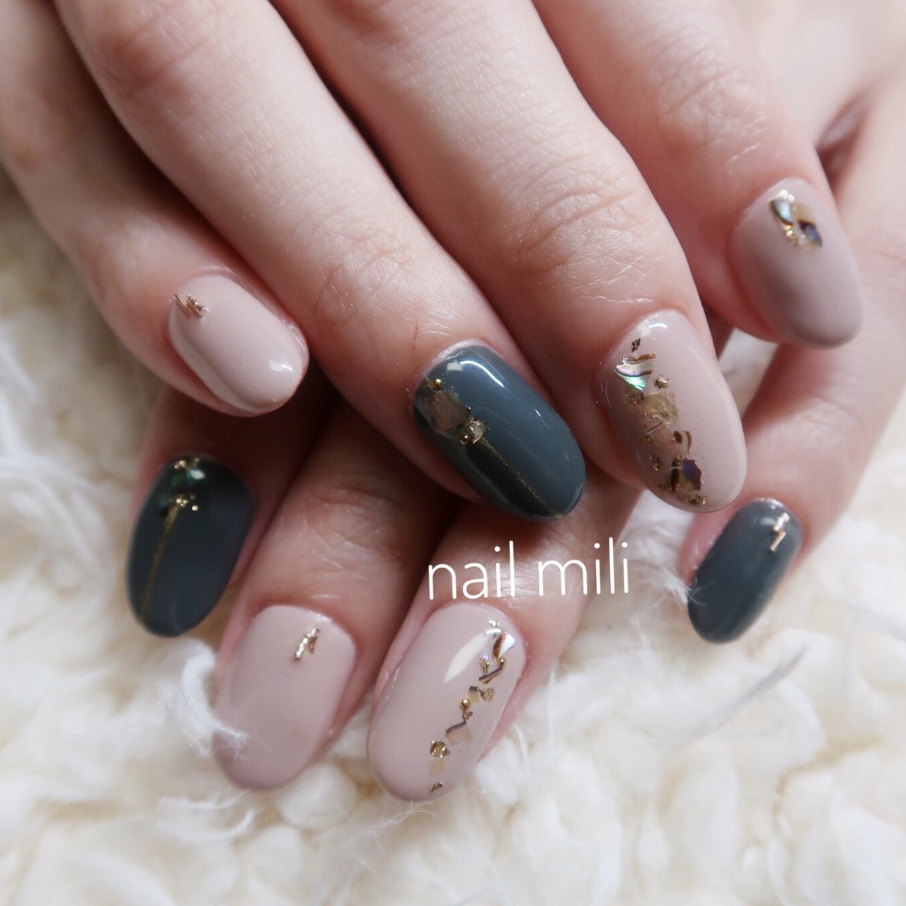 秋 冬 女子会 ハンド シンプル Nail Miliのネイルデザイン No ネイルブック