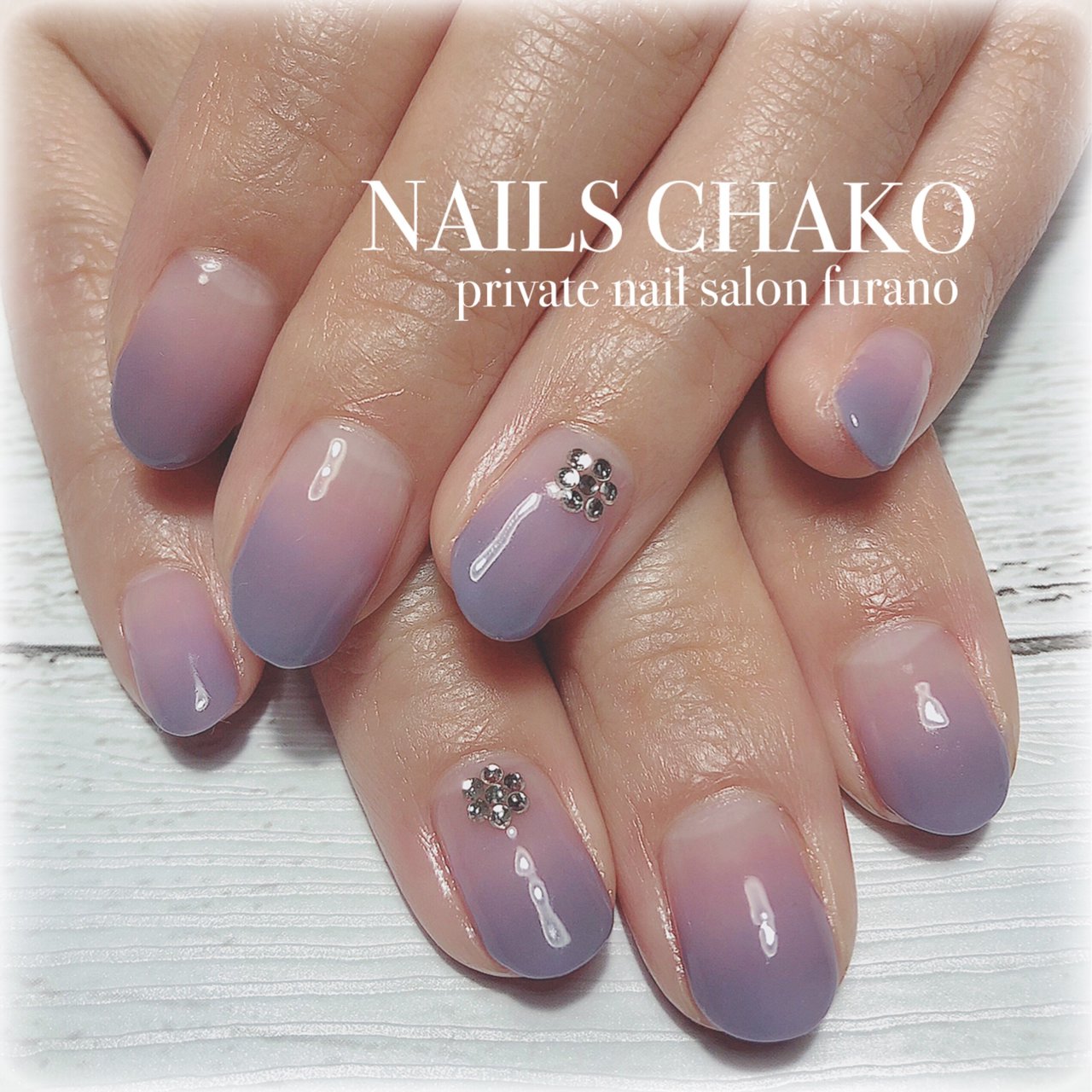 秋 ハンド グラデーション ショート パープル Nails Chakoのネイルデザイン No 3568683 ネイルブック