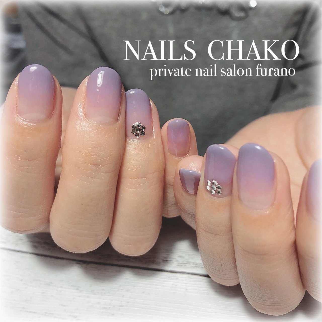 秋 ハンド グラデーション ショート パープル Nails Chakoのネイルデザイン No ネイルブック