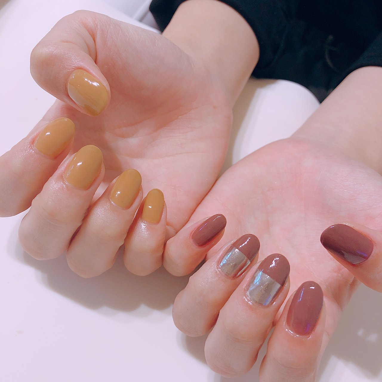 秋 デート 女子会 ハンド シンプル Kupulau Nail Haruのネイルデザイン No ネイルブック