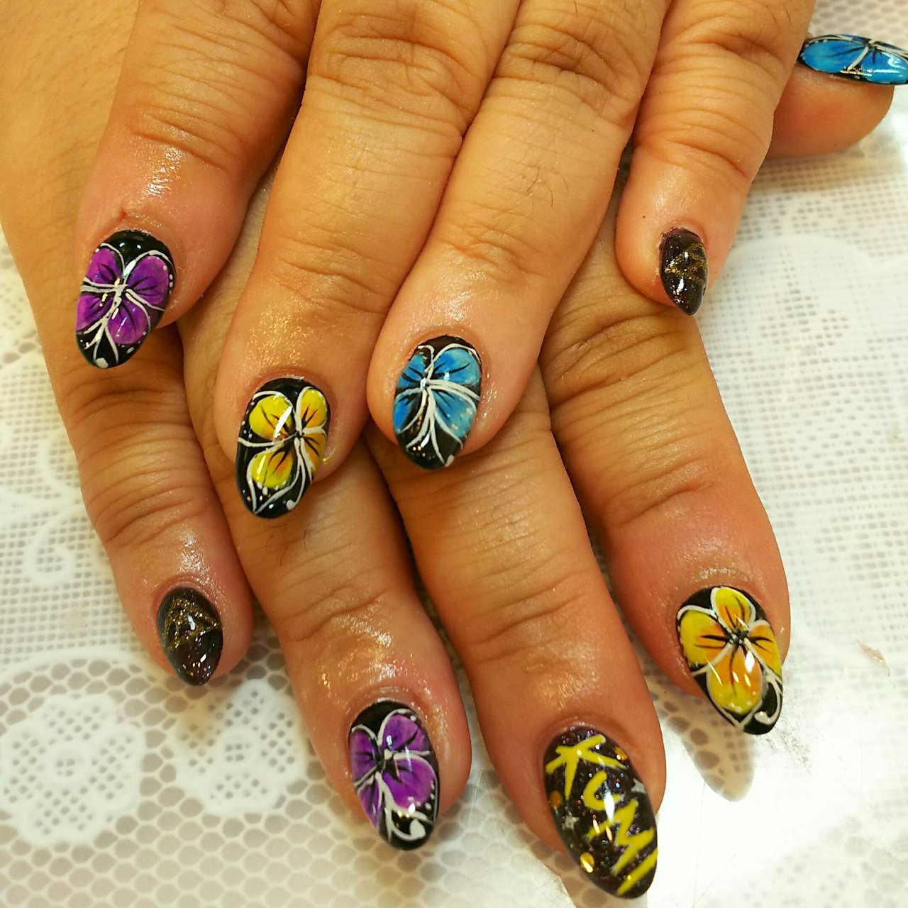 ライブ ハロウィン ハンド 痛ネイル ロック Milkittyのネイルデザイン No ネイルブック