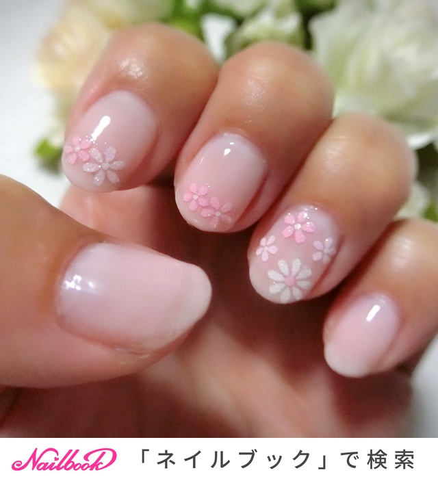 ショート ピンク ジェル セルフネイル Nagomi Nailのネイルデザイン No ネイルブック