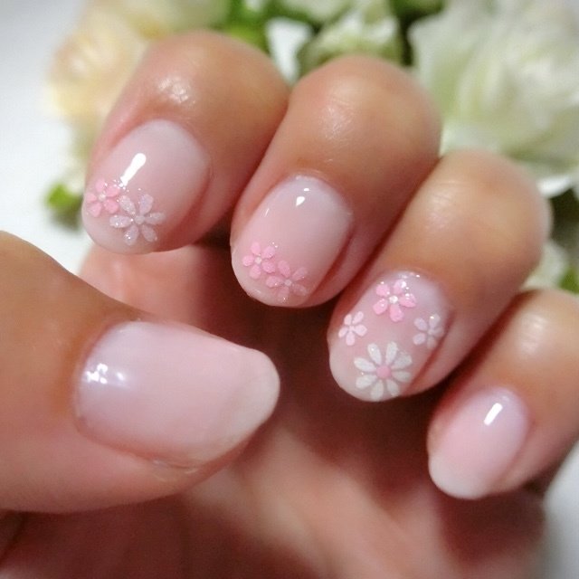 ショート ピンク ジェル セルフネイル Nagomi Nailのネイルデザイン No ネイルブック