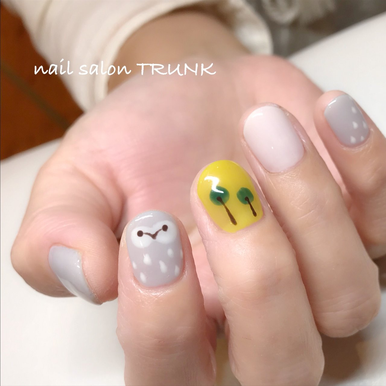 秋 冬 ハンド アニマル柄 ショート Nail Trunkのネイルデザイン No ネイルブック