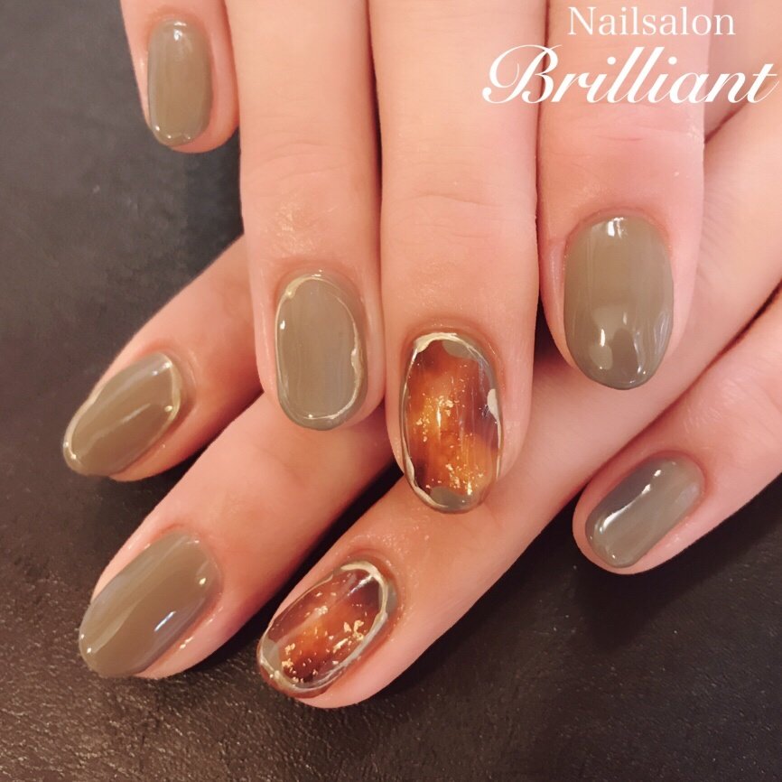 秋 オフィス デート 女子会 ハンド Nailsalonbrilliantのネイルデザイン No ネイルブック
